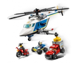 Lego Policia Persecución en Helicóptero
