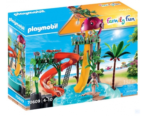 Parque Acuático con Tobogan