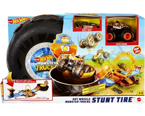Pista Hot Wheels Monster Truck Ruedas de Acrobacia