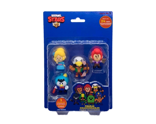 Brawl Stars Pack 5 Figuras en Blíster