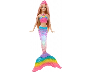 Barbie Sirena Luces de Arcoiris
